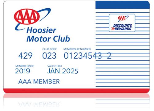 AAA memberhip card example