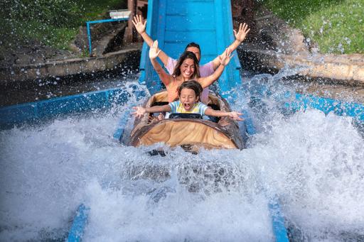 AAA Tickets, family amusement park water slide excitement.